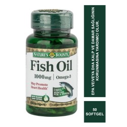 Nature's Bounty Fish Oil Omega-3 1000 Mg 50 Softgel