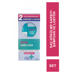 Cecemed Stop Hair Loss Saç Dökülme Karşıtı Şampuan 300 ml + Losyon 75 ml (S.K.T 01-2024)