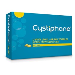 Biorga Cystiphane L-Sistin, Çinko, L-Arjinin, Vitamin B6 içeren Takviye Edici Gıda 60 Tablet