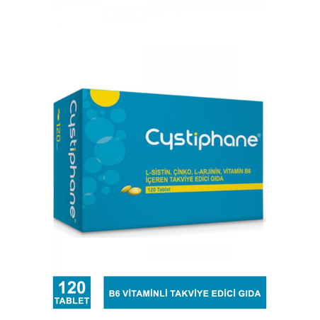 Biorga Cystiphane L-Sistin, Çinko, L-Arjinin, Vitamin B6 İçeren Takviye Edici Gıda 120 tablet