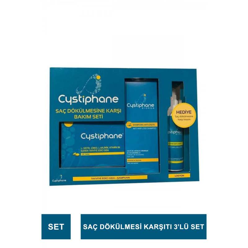 Biorga Cystiphane Saç Dökülmesine Karşı Bakım Seti (3'lü)