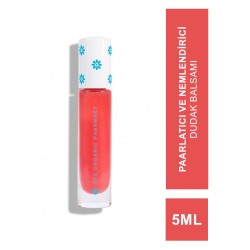 The Organic Pharmacy No Lipgloss Volumising Balm Gloss Coral 5ml