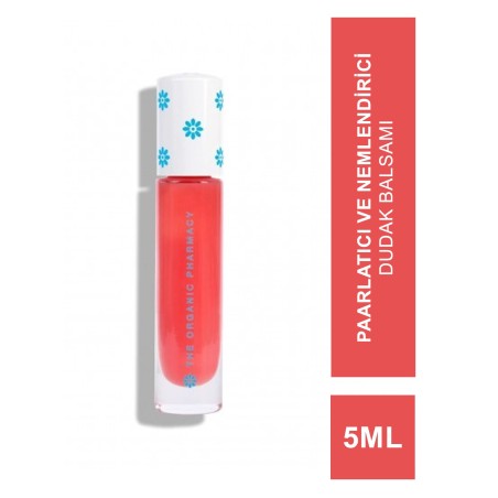 The Organic Pharmacy No Lipgloss Volumising Balm Gloss Coral 5ml