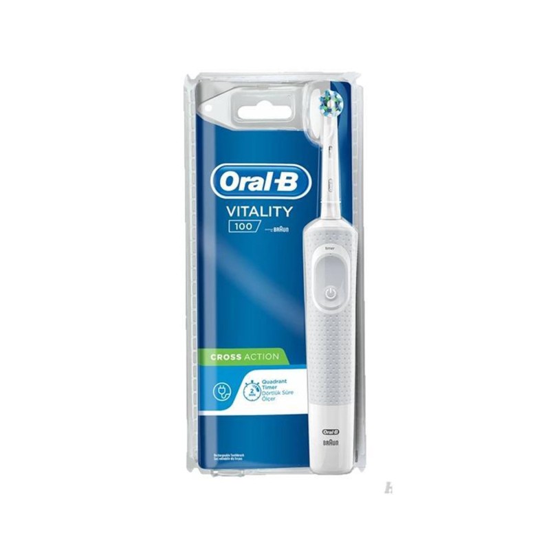 Oral-B Vıtalıty 100 Cross Action White Elektrikli Diş Fırçası Beyaz Oral-B Vıtalıty 100 Cross Action White Elektrikli Diş Fırçası Beyaz