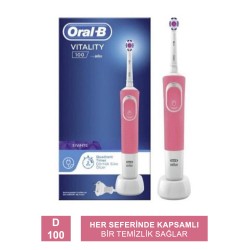 Oral-B D100 3D White Pembe Vitality Şarjlı Diş Fırçası