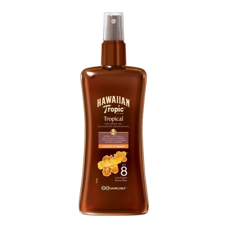 Hawaiian Tropic Tropical Dry Koruyucu ve Bronzlaştırıcı Yağ Spf 8 200 ml