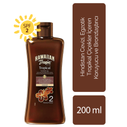 Hawaiian Tropic Tropical Dry Koruyucu ve Bronzlaştırıcı Yağ Spf 2 200 ml