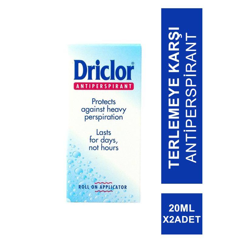 Driclor Roll On Applicator 20ml / Terlemeye karşı Antiperspirant x 2 ADET Driclor Roll On Applicator 20ml / Terlemeye karşı Antiperspirant x 2 ADET
