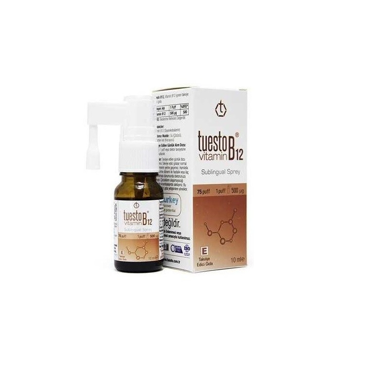 Tuesto Vitamin B12 Sublingual 10ml - Dil Altı Spreyi