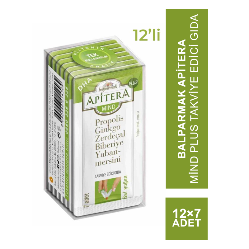 Balparmak Apitera Mind Plus 12 Adet 7x7 GR