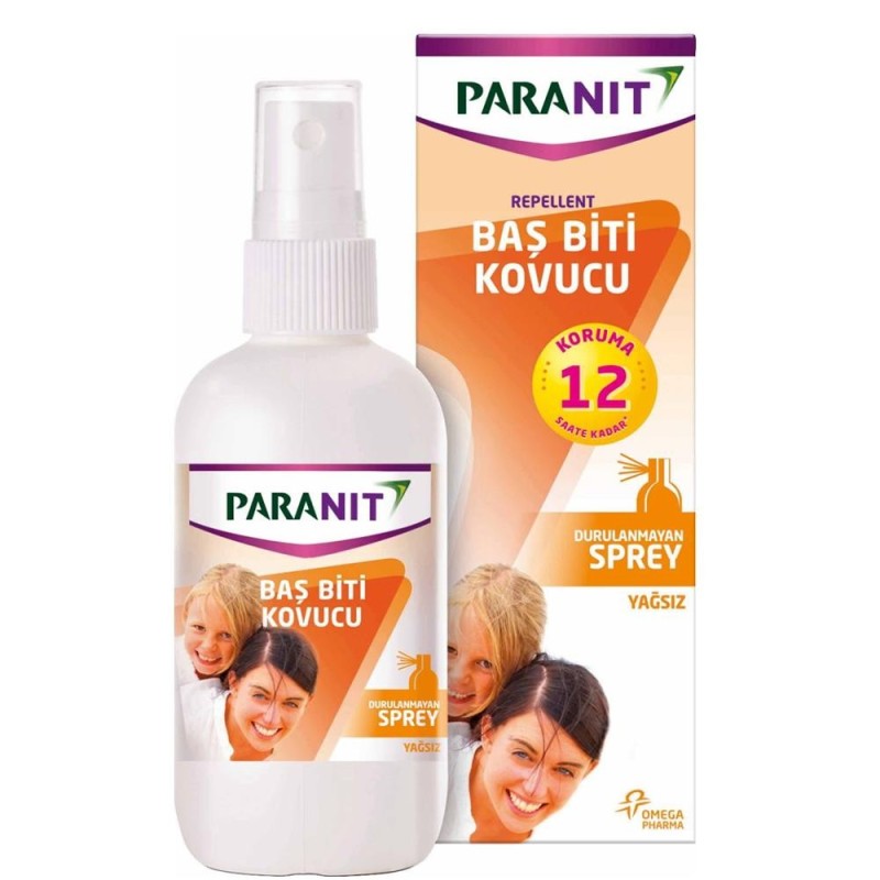 Paranit Baş Biti Kovucu Durulanmayan Yağsız Sprey 100 ml Paranit Baş Biti Kovucu Durulanmayan Yağsız Sprey 100 ml