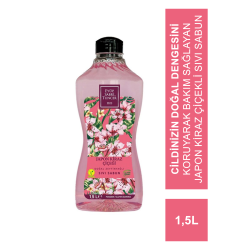 Eyüp Sabri Tuncer Doğal Zeytinyağlı Sıvı Sabun Japon Kiraz Çiçeği 1,5 Lt