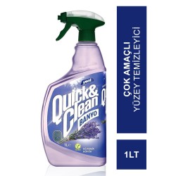 Eyüp Sabri Tuncer Quıck & Clean Lavanta Yağı & Sirkeli Banyo Çok Amaçlı Yüzey Temizleyici - 1lt (S.K.T 11-2026)