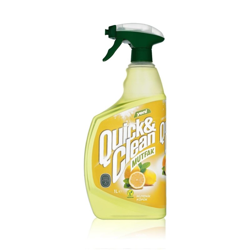 Eyüp Sabri Tuncer Quıck & Clean Limon Yağı & Sirkeli Mutfak Çok Amaçlı Yüzey Temizleyici - 1lt Eyüp Sabri Tuncer Quıck & Clean Limon Yağı & Sirkeli Mutfak Çok Amaçlı Yüzey Temizleyici - 1lt