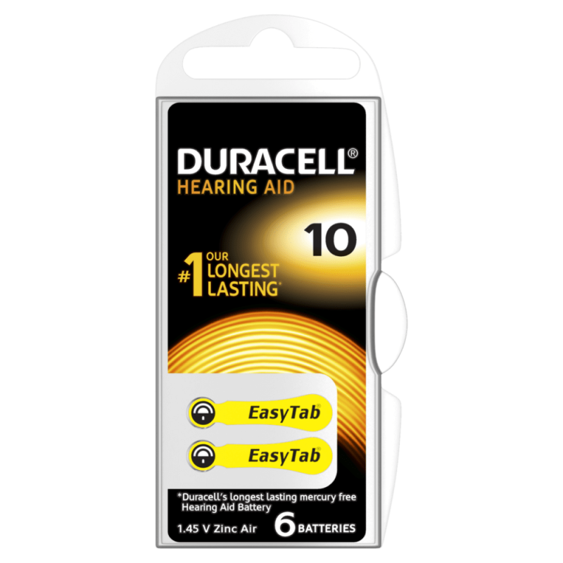 Duracell Activair İşitme Cihazı Pili 6'lı No: 10
