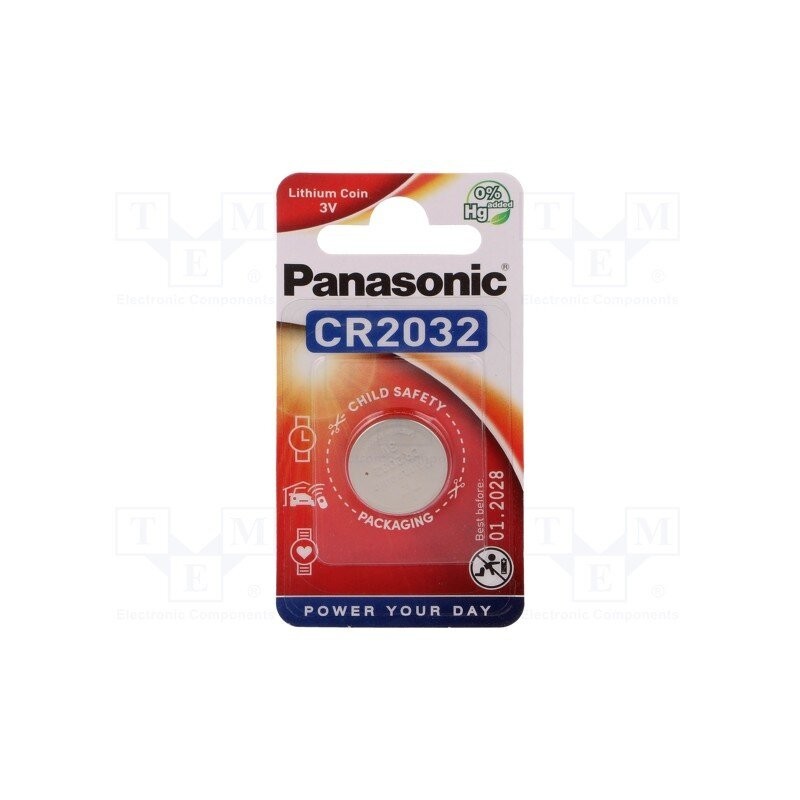 Panasonic CR2032 Lithium Coin 3V Pil