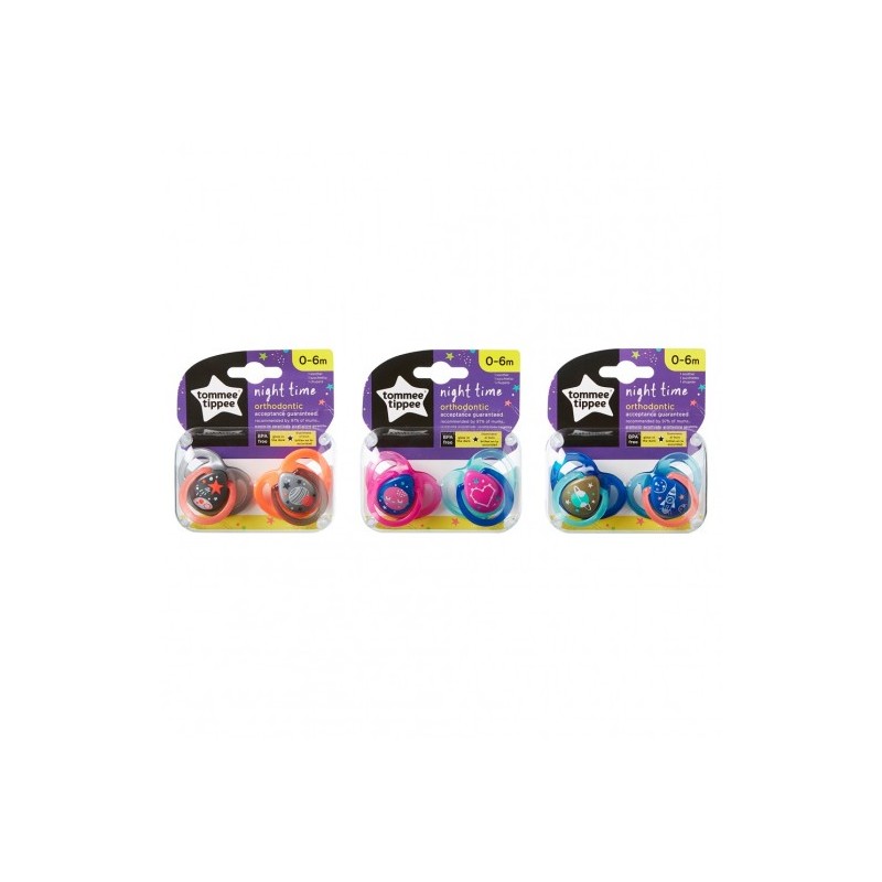 Tommee Tippee Night Time Orthodontic Emzik 2'li 0-6 Ay