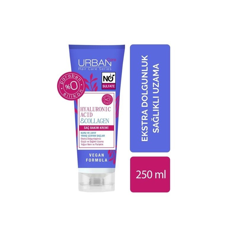 Urban Care Hyaluronic Acid & Collagen Saç Bakım Kremi 250 ml