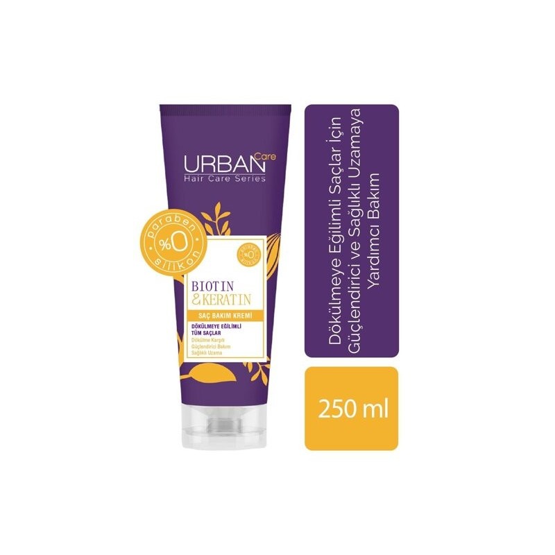 Urban Care Biotin & Keratin Dökülme Karşıtı Saç Bakım Kremi 250 ml