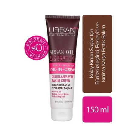 Urban Care Argan Oil & Keratin Durulanmayan Bakım Kremi 150 ml