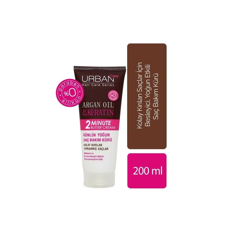 Urban Care Argan Oil & Keratin Günlük Yoğun Saç Bakım Kürü 200 ml