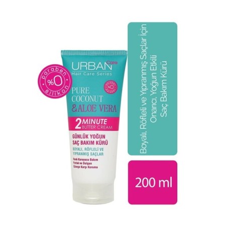 Urban Care Pure Coconut & Aloe Vera Günlük Yoğun Saç Bakım Kürü 200 ml