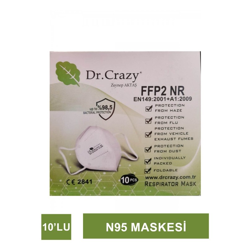 MINION DR.CRAZY Maske FFP2 N95 10'LU Box MINION DR.CRAZY Maske FFP2 N95 10'LU Box