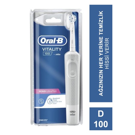 Oral-B Vitality D100 Sensi Ultra Thin Şarj Edilebilir Diş Fırçası