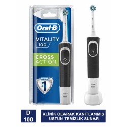 Oral-B Şarjlı Diş Fırçası Vitality D100 Cross Action Siyah