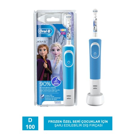 Oral-B D100 Frozen Özel Seri Çocuklar İçin Şarj Edilebilir Diş Fırçası
