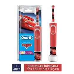 Oral-B D100 Vitality Cars Özel Seri Çocuklar İçin Şarj Edilebilir Diş Fırçası