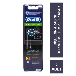 Oral-B Cross Action Black Edition Siyah 2'li Diş Fırçası Yedek Başlık