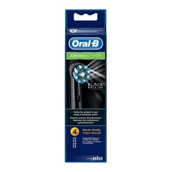 Oral-B Diş Fırçası Yedek Başlığı Cross Action Siyah 4 adet