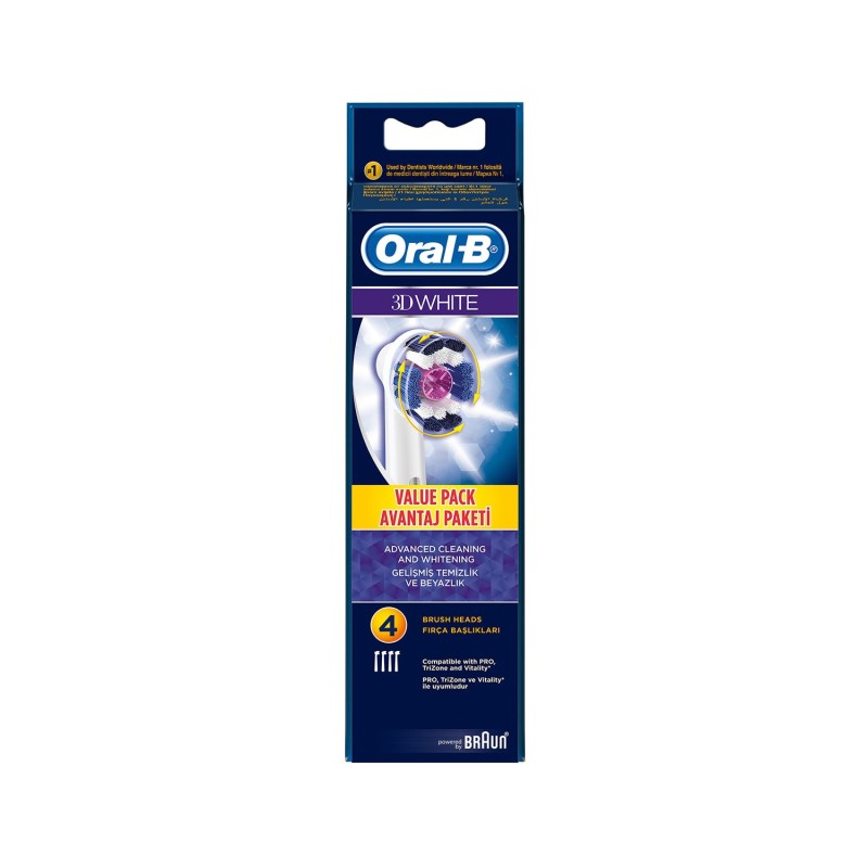 Oral-B Yedek Başlık 3D White 4 Adet Diş Fırçası