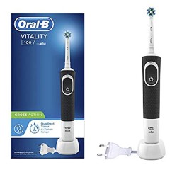 Oral-B D100 Vitality Cross Action Şarjlı Diş Fırçası - Siyah