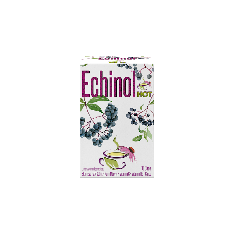 Echinol Hot Limon Aromalı Toz İçecek ( Karamürver ) 10 Saşe Echinol Hot Limon Aromalı Toz İçecek ( Karamürver ) 10 Saşe