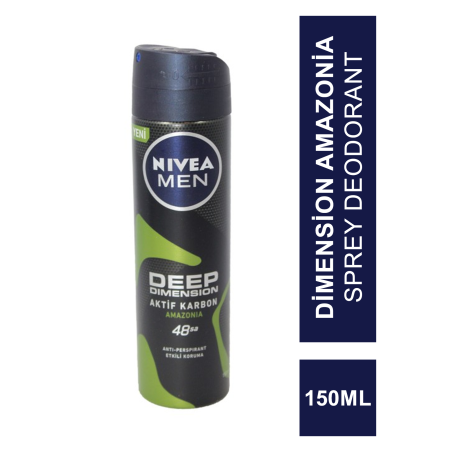 Nivea Deo Men Deep Dimension Amazonia Sprey Deodorant 150 ml Erkek