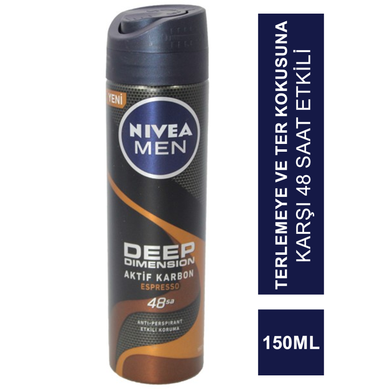 Nivea Deo Men Deep Dimension Espresso Deodorant 150 ml