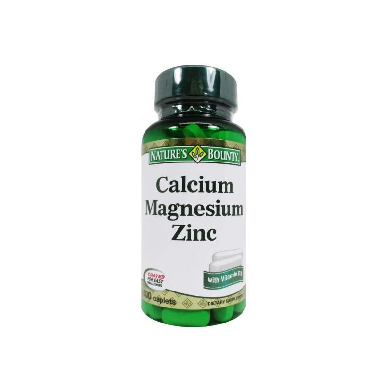 Nature's Bounty Calcium Magnesium Zinc 100 Kaplet Nature's Bounty Calcium Magnesium Zinc 100 Kaplet
