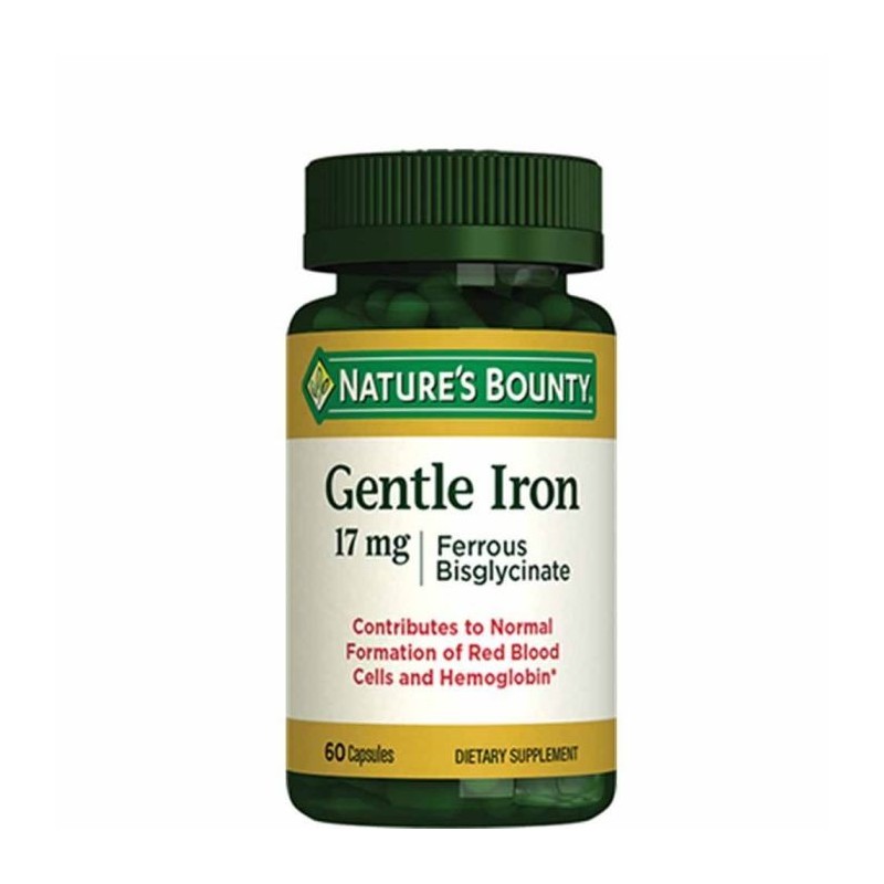 Nature's Bounty Gentle Iron 17mg 60 Kapsül Nature's Bounty Gentle Iron 17mg 60 Kapsül