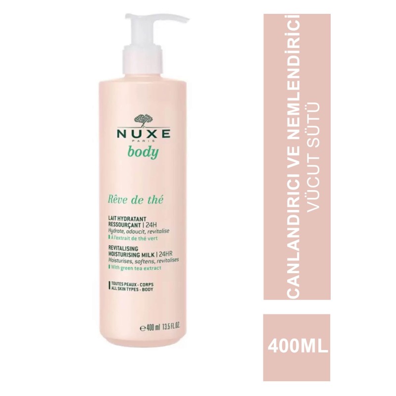 Nuxe Reve De The Body Canlandırıcı&Nemlendirici Vücut Sütü 400 ml Nuxe Reve De The Body Canlandırıcı&Nemlendirici Vücut Sütü 400 ml