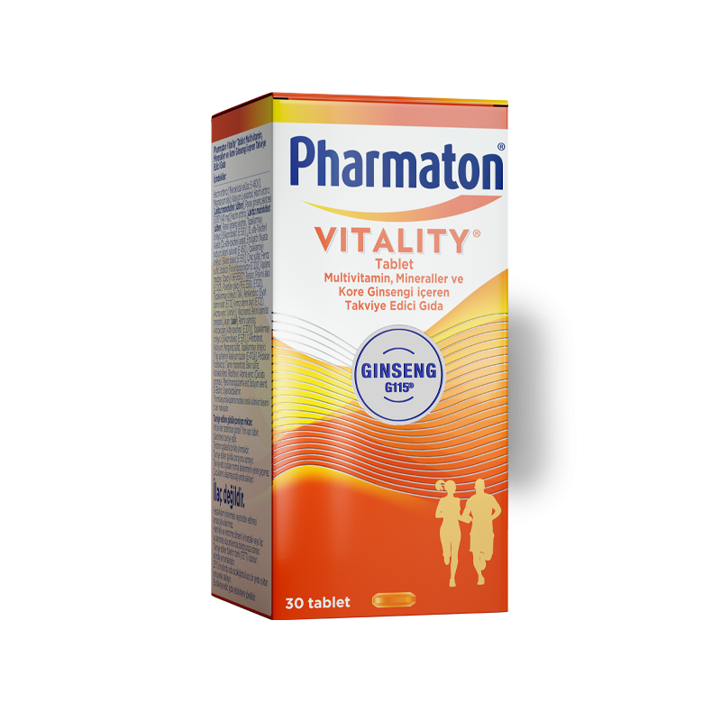 Pharmaton Vitality Multivitamin 30 Tablet - Takviye Edici Gıda (S.K.T 10-2024)