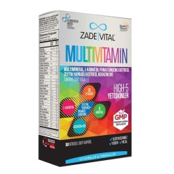 Zade Vital Multivitamin Takviye Edici Gıda 30 Bitkisel Kapsül