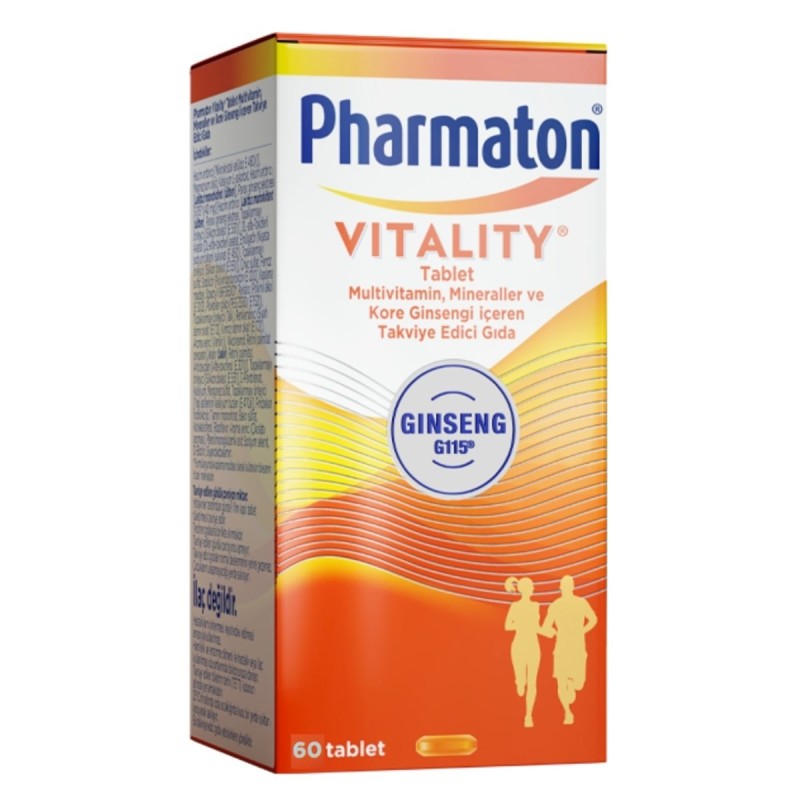 Pharmaton Vitality Multivitamin 60 Tablet - Takviye Edici Gıda Pharmaton Vitality Multivitamin 60 Tablet - Takviye Edici Gıda