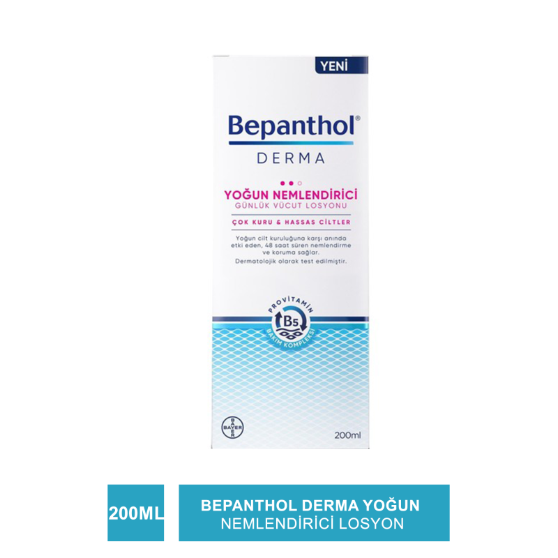 Bepanthol Derma Yoğun Nemlendirici Losyon 200 ml (S.K.T 06-2023) Bepanthol Derma Yoğun Nemlendirici Losyon 200 ml (S.K.T 06-2023)