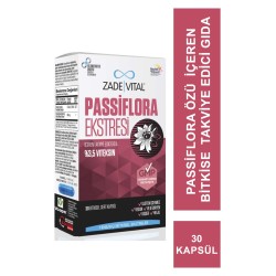 Zade Vital Passiflora Ekstresi İçeren Takviye Edici Gıda 30 Bitkisel Kapsül