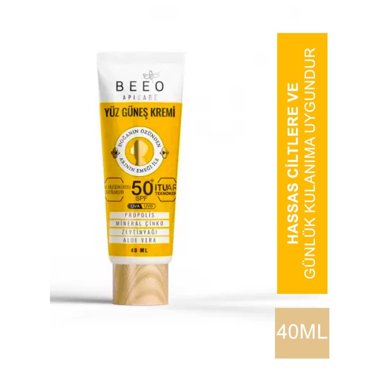 Beeo Up Apicare Yüz Güneş Kremi Spf 50+ 40 ml Beeo Up Apicare Yüz Güneş Kremi Spf 50+ 40 ml