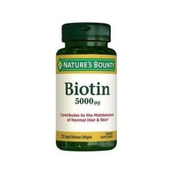 Nature's Bounty Biotin 5000 Mcg 72 Kapsül