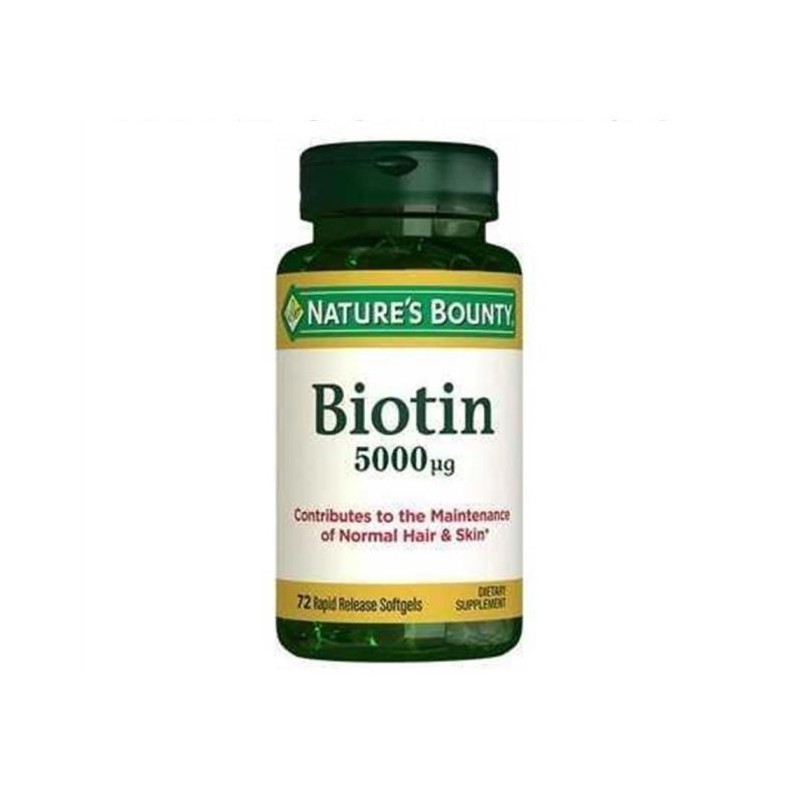 Nature's Bounty Biotin 5000 Mcg 72 Kapsül Nature's Bounty Biotin 5000 Mcg 72 Kapsül