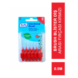 TEPE Blister Arayüz Diş Fırçası Kırmızı 0.5 mm 6 lı